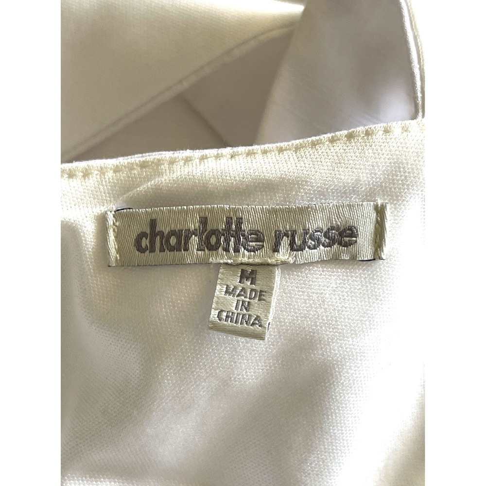 Charlotte Russe Womens Y2K Coquette Dress Size M White Petticoat Fairy Angelcore - Picture 5 of 9
